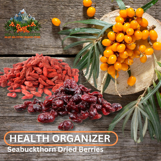 Health Organizer - Organic Seabuckthorn Dried Berries Net Weight 1 kg - Nature's Vitamin C Powerhouse