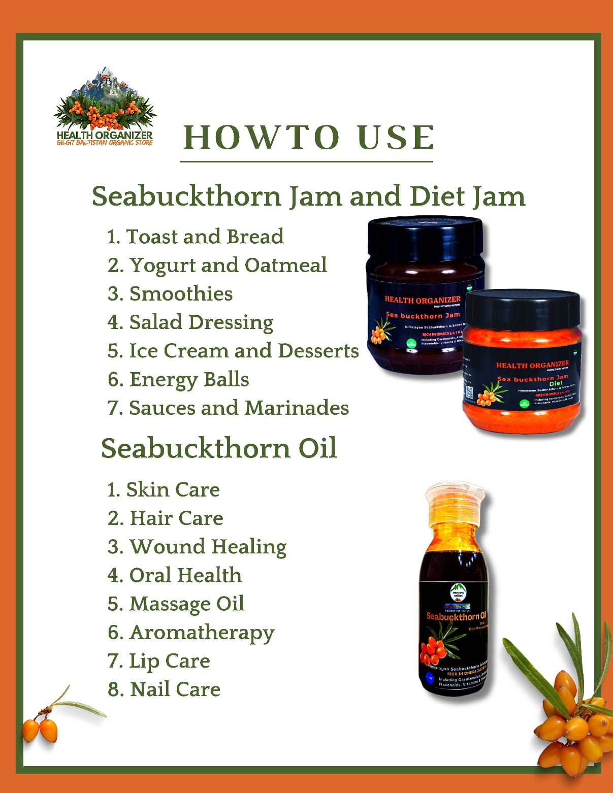 Premium Seabuckthorn Jam 430 grams